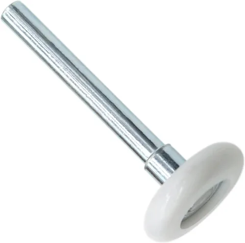 Miniatura 4 de Paquete de 2 rodillos de nailon para puerta de garaje de 1.8 pulgadas, vástago de 4 pulgadas, ruedas silenciosas para puerta de garaje para Blanco