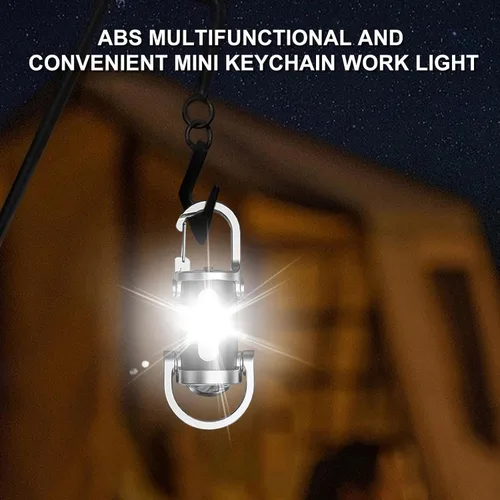 Miniatura 8 de Paquete de 2 Linternas Recargables para Llavero, Mini Linterna para Llavero EDC con 6 Modos de Luz Impermeable, Luz de Bolsillo Compacta COB