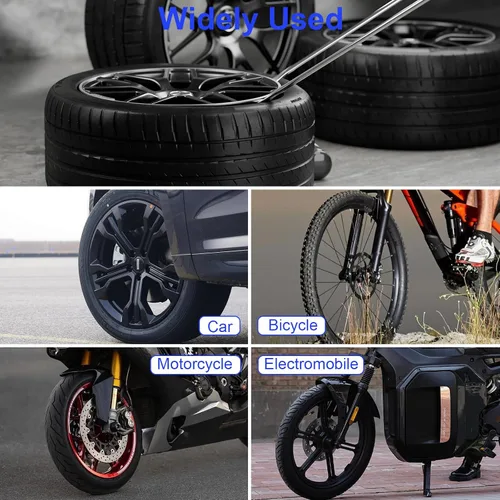 Miniatura 7 de HTOMT Kit de Cucharas para Neumáticos de 11.5", 26 piezas Herramienta de Cambio de Neumáticos para Motocicleta Dirt Bike Tractor de Césped