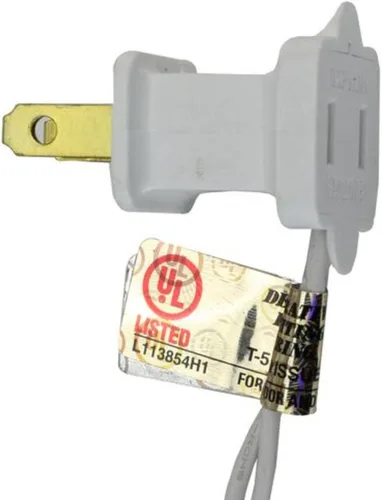 Miniatura 2 de Juego de 100 mini luces de Navidad transparentes parpadeantes, cable blanco