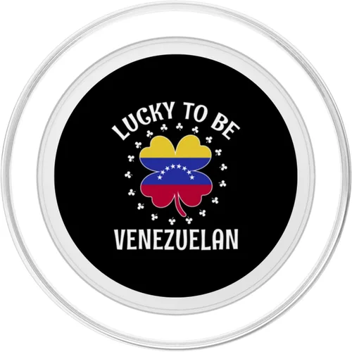 Miniatura 2 de Lucky To Be Venezuelan Shamrock Proud Venezuela Roots PopSockets MagSafe PopGrip for iPhone