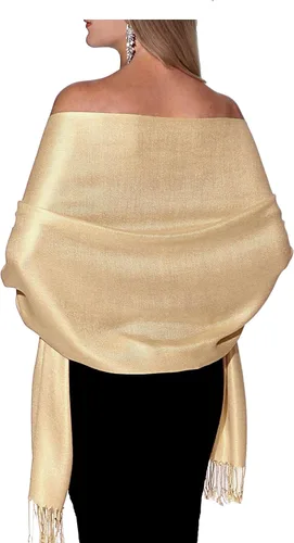 Miniatura 111 de Pashminas, chales y mantones para usar con vestidos de noche y en bodas, grandes y suaves