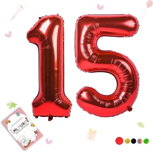 Miniatura 162 de Globos de números de 40 pulgadas del 0 al 9 dorados grandes del número 0, globos digitales para suministros de decoración de celebración de fiesta