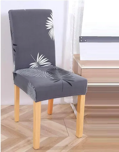 Miniatura 10 de Fundas elásticas para sillas de terciopelo gris de lujo, suaves, sin arrugas y duraderas, universales para sillas de comedor, banquetes y bodas.