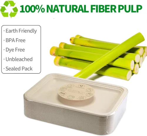 Miniatura 7 de bloomoon Paquete de 50 bandejas desechables de 14 pulgadas, platos de papel grandes de 14 pulgadas, bandejas de cangrejos de 14 pulgadas, platos
