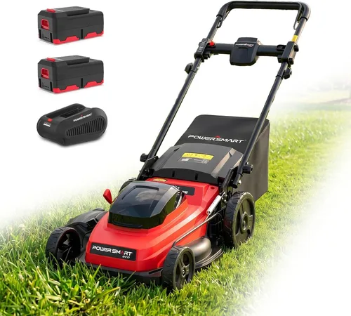 Miniatura 13 de PowerSmart - Cortacésped eléctrico con cable de 14 pulgadas, 12.5 amperios, altura de mango ajustable, 6 alturas de corte, bolsa de colección de 10