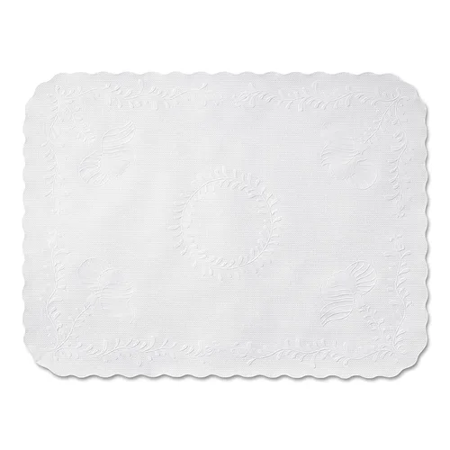 Miniatura 2 de Hoffmaster TC8704471 - Bandeja de borde festoneado, papel bond, blanco, 16 5/8 x 12 3/4 (caja de 1000)