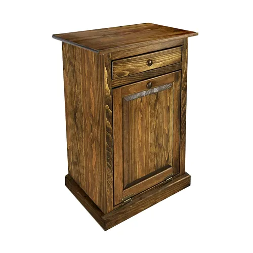 Miniatura 18 de Peaceful Classics Gabinete de Basura Abatible sin Cajón - Gabinete Extraíble de Madera, Gabinete Decorativo para Basura para Cocina, Dormitorio