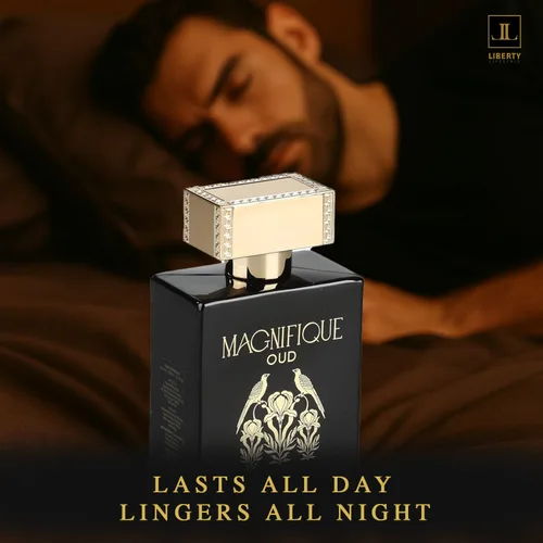 Miniatura 5 de Liberty Oud Eau de Parfum para hombre, 3.4 onzas, edición de aniversario Magnifique, perfume de lujo Oud, regalo premium para hombres, frescura