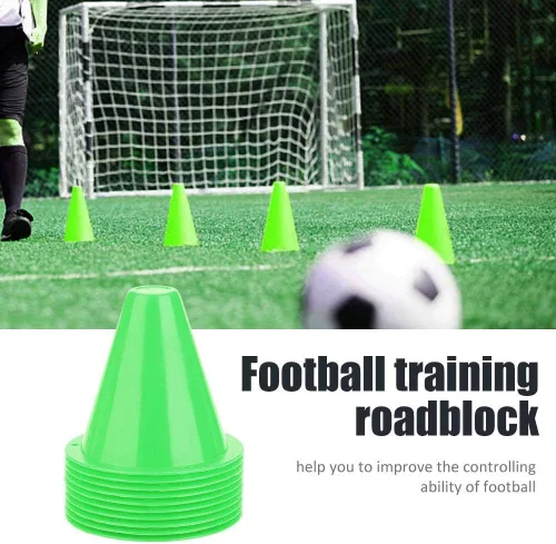 Miniatura 6 de Health Gear - 10 conos de entrenamiento de fútbol, conos de tráfico de entrenamiento de 3 pulgadas, marcador de soporte de entrenamiento de fútbol