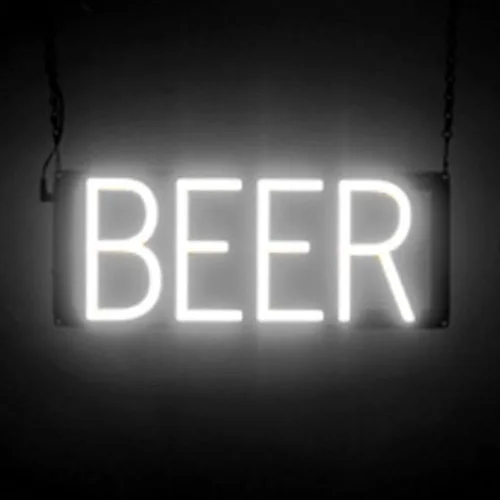 Miniatura 35 de SpellBrite Letrero de cerveza y vino Letrero de cerveza y vino neón, luz LED verde 22.0 x 15.0 pulgadas