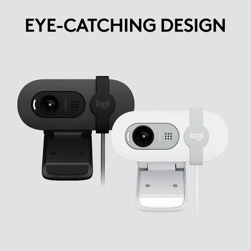 Miniatura 7 de Logitech Brio 101 Full HD 1080p - Cámara web para reuniones, transmisión, computadora de escritorio, portátil, PC, micrófono integrado, obturador