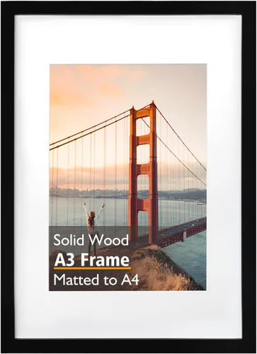 Miniatura 87 de KINLINK 3.5x5 Picture Frame, Ash Black Solid Wood Frame with Plexiglass for Table Top and Wall Mounting, Photo Frame for Horizontal or Vertical