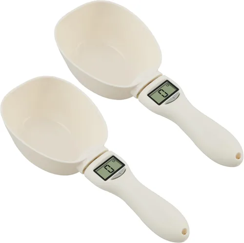 Miniatura 8 de Cuchara medidora digital, cuchara medidora electrónica 4 en 1 con pantalla LED y mango extraíble, báscula de alimentos para hornear, báscula
