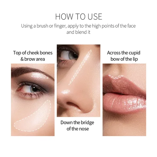 Miniatura 2 de Paquete de 2 luminizadores corporales, de alto brillo, impermeable, para el rostro, loción humectante, bronceador, base de maquillaje, bronceador