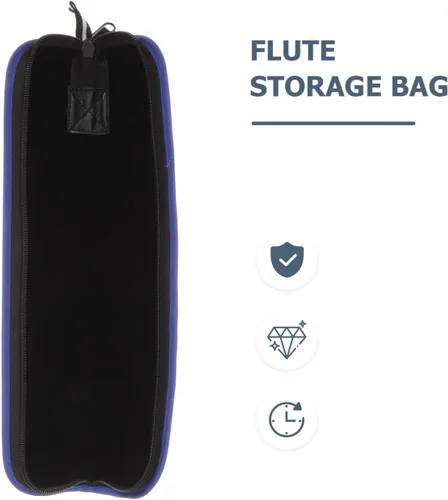 Miniatura 7 de SUPVOX Funda de transporte portátil para flauta de tela Oxford de 12.99 x 2.75 x 0.98 pulgadas, bolsa de almacenamiento ligera para instrumentos