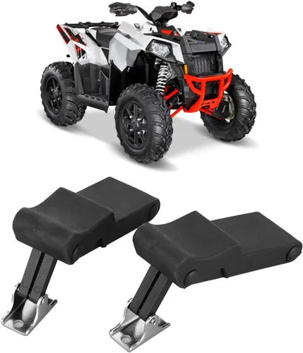 Miniatura 4 de 2 piezas de pestillo de goma para estante de almacenamiento delantero Compatible con Polaris Sportsman 450 570 850 Touring ETX 7081927 Negro
