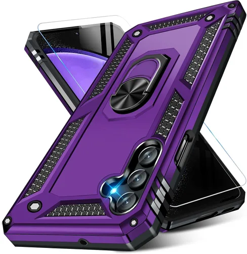 Miniatura 31 de Vaki Funda para Samsung Galaxy S22 5G con protector de pantalla integrado de grado militar, cubierta dura y resistente, funda resistente para Galaxy