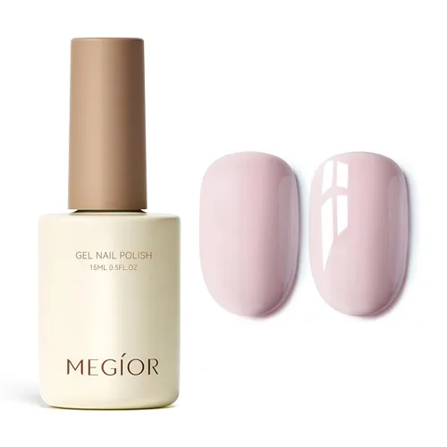 Miniatura 93 de MEGIOR Esmalte de uñas de gel blanco de 0.5 fl oz, color blanco antiguo, secado con luz UV, esmalte de gel francés, arte de uñas, salón de manicura