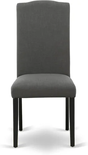 Miniatura 5 de East West Furniture ESEN3-BCH-20 - Juego de mesa y sillas de cocina de 3 piezas contiene una mesa redonda de comedor con pedestal y 2 sillas Parsons