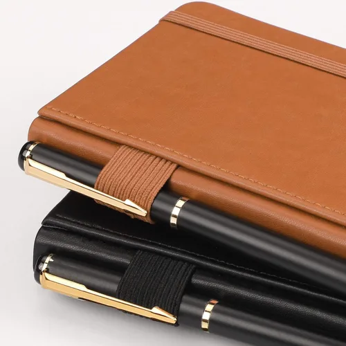 Miniatura 5 de RETTACY Cuaderno de bolsillo, paquete de 2, 160 páginas rayadas numeradas por paquete, tamaño pequeño A6 (3.5 x 5.5 pulgadas), para trabajo, diario