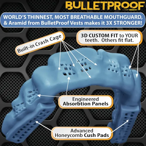 Miniatura 5 de ¡El protector bucal Bulletproof MMA para boxeo es 3 veces más fuerte! Protector bucal para lucha, protector bucal para artes marciales, karate, muay