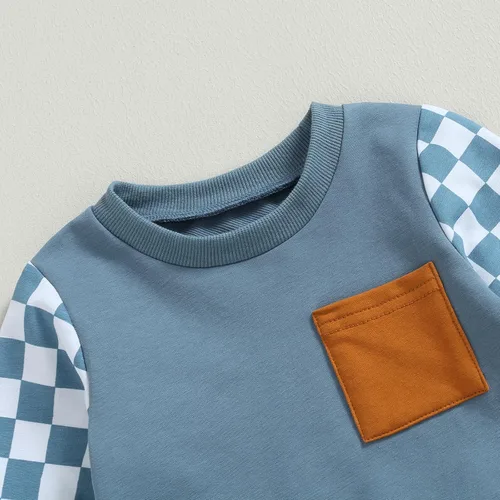 Miniatura 4 de Lesimsam Conjunto de sudadera de manga larga para bebé niño y niña, para otoño e invierno