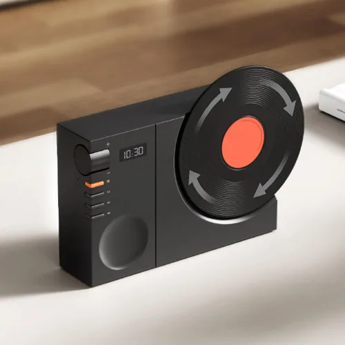 Miniatura 2 de Altavoz Bluetooth retro, tocadiscos vintage, altavoz Bluetooth, altavoz fonógrafo clásico a la antigua, tocadiscos, regalo creativo de aspecto lindo