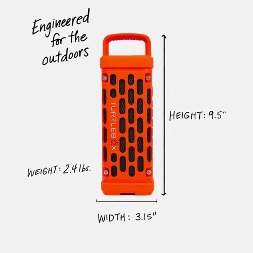 Miniatura 2 de Turtlebox Ranger: ¡Alto! Altavoz Bluetooth 5.4 portátil para exteriores Resistente, impermeable, ultraportátil Reproduce hasta 105db, graves