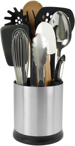 Miniatura 6 de OXO Good Grips: Recipiente para utensilios de cocina de acero inoxidable giratorio, Acero inoxidable, Stainless, N/A