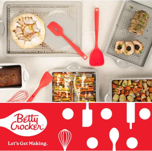 Miniatura 9 de Betty Crocker Juego de utensilios de silicona para hornear/cocinar, espátula, cuchara, espátula, espátula, espátula, espátula, espátula, espátula