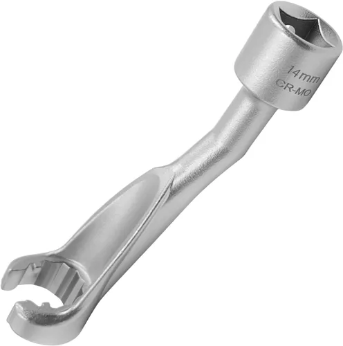 Miniatura 12 de Juego de 3 piezas de 14mm 17mm 19mm 1/2" Dr. Juego de tuercas de línea de combustible de inyección de carril común, 12 puntos de Juego de tuercas