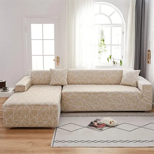 Miniatura 16 de MIPOPS Fundas de sofá 100% impermeables para sofás modulares en forma de L de 1, 2, 3, 4 plazas, funda elástica para sala de estar, protector de H