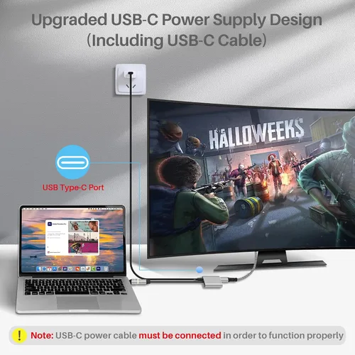 Miniatura 3 de Adaptador DisplayPort a DisplayPort dual (doble 4K a 60 Hz), divisor DP 1 en 2 salidas Pantalla extendida MST 1 DP macho a 2 DP hembra