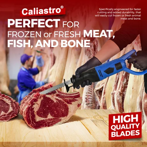 Miniatura 3 de Hojas de sierra de corte de hueso de carne congelada de acero inoxidable de 12 pulgadas para sierras recíprocas y Sawzall, paquete de 5 Caliastro