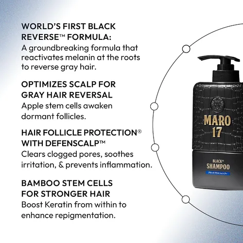 Miniatura 4 de MARO17 Champú Black Plus 13.8 fl oz (11.8 fl oz)