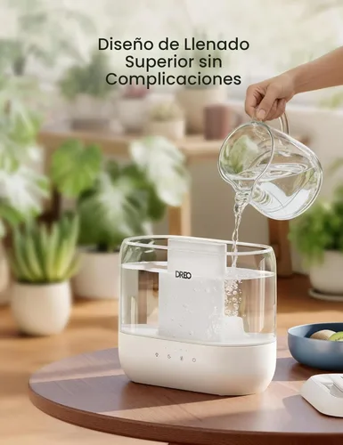 Miniatura 6 de Dreo Humidificadores para dormitorio, llenado superior de 4L para habitación grande, 36H de funcionamiento, 28 dB silencioso humidificador de aire