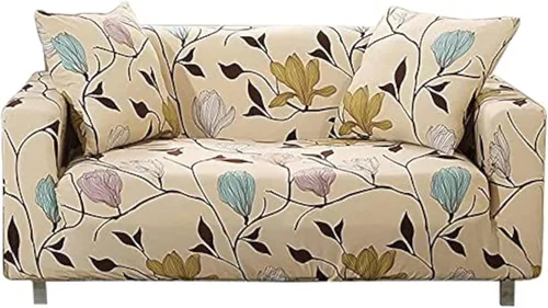 Miniatura 11 de HOOBUY Funda de sofá estampada, Funda elástica para sillón, Jugo de funda de sofá con patrones para sillón acojinado de 3 plazas, YLYZ