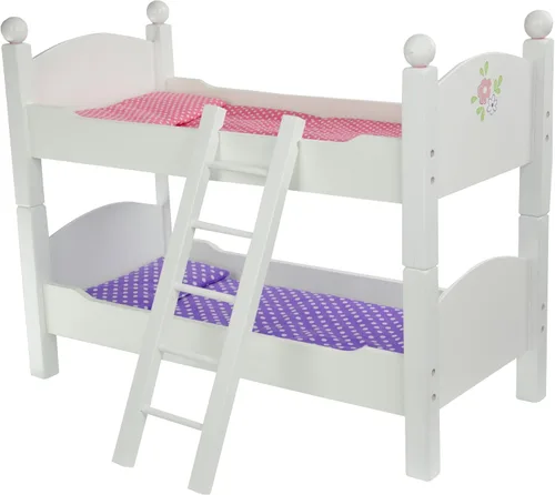 Miniatura 8 de Doble litera Teamson de lunares, de princesa, de 18" , 18", gris
