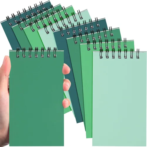 Miniatura 9 de Tenceur 100 piezas de cuadernos de bolsillo pequeños a granel, 3 x 5 pulgadas, cuadernos de notas en espiral mini con tapa superior, cuadernos
