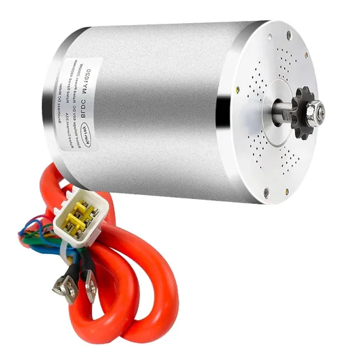 Miniatura 9 de Kunray - Motor eléctrico de CC de 72 V 3000 W, motor eléctrico sin escobillas, velocidad máxima de 6700 rpm, motor eléctrico de motocross, motor