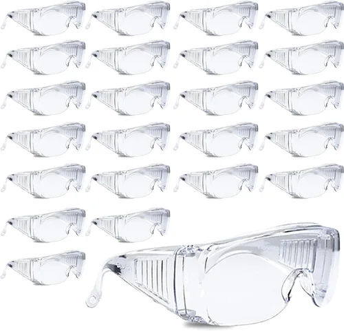 Aqulius OTG - Gafas de seguridad – Lentes de policarbonato a prueba de niebla y antivaho – Gafas de seguridad de bajo perfil sobre gafas y