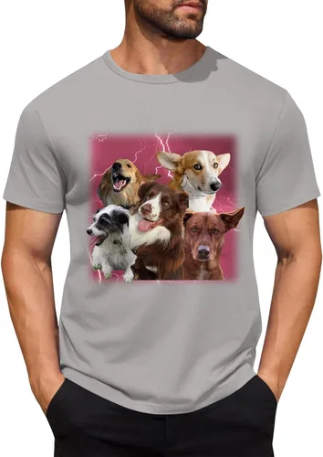 Miniatura 16 de Camisetas personalizadas para hombre, camiseta personalizada con fotos, imagen de mascota, camiseta unisex, diseña tu propio regalo divertido