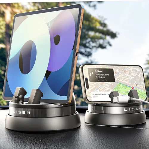 LISEN Soporte para teléfono celular de 360 grados, para iPhone 17, soporte para teléfono de automóvil, apto para iPhone 16 Pro Max