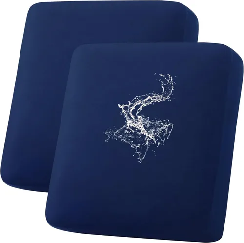Miniatura 39 de hyha Fundas de cojín impermeables para sofá, funda elástica para asiento de sofá para perro, lavable, antideslizante, impermeable, fundas de cojín