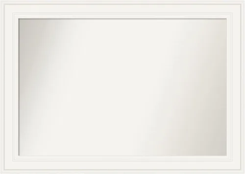 Miniatura 15 de Amanti Art Espejo de pared blanco de 30 x 42 pulgadas, espejo de baño rectangular blanco para decoración de pared de sala de estar, marco Parlor