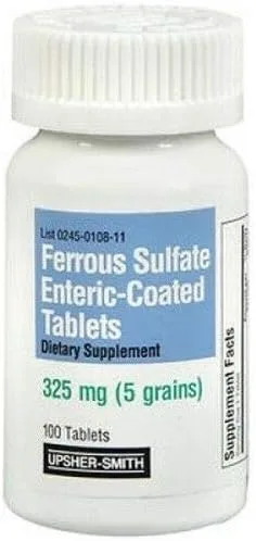 Miniatura 4 de Sulfato ferroso 325mg comprimidos con recubrimiento entérico 100