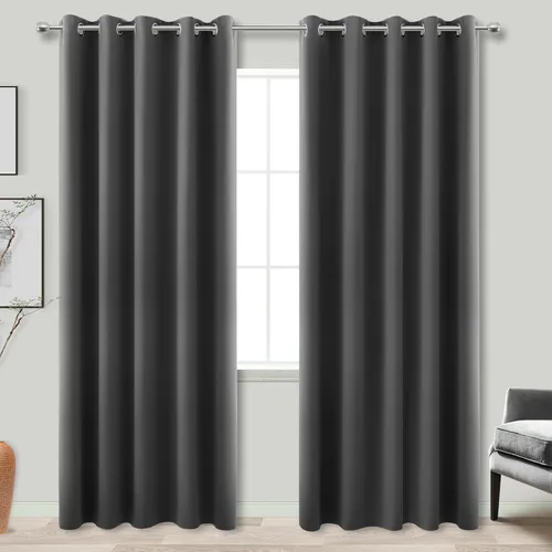 Miniatura 148 de Cortinas opacas de 72 pulgadas extra anchas para dormitorio, puerta corrediza de vidrio y patio, 2 paneles con ojales para oscurecer ventana grande