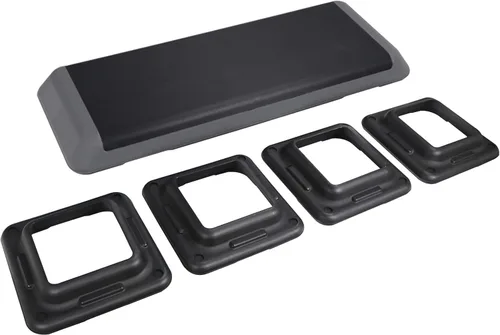 Miniatura 7 de ZENY Plataforma de Paso Aeróbico de 43 Pulgadas, Paso de Fitness Ajustable con 4 Elevador Apilables, Paso de Entrenamiento Aeróbico para Gimnasio