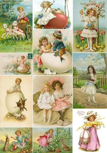 Miniatura 14 de Papel de arroz para decoupage A4, papel vintage para decoupage, papel vintage (Highland de Navidad - 2 hojas)